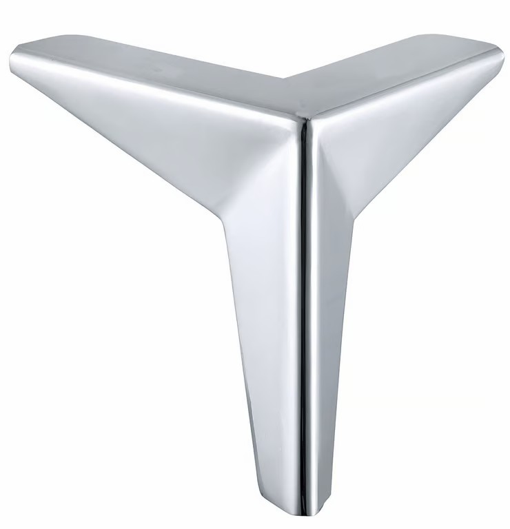 Metallfuß glänzend 13cm