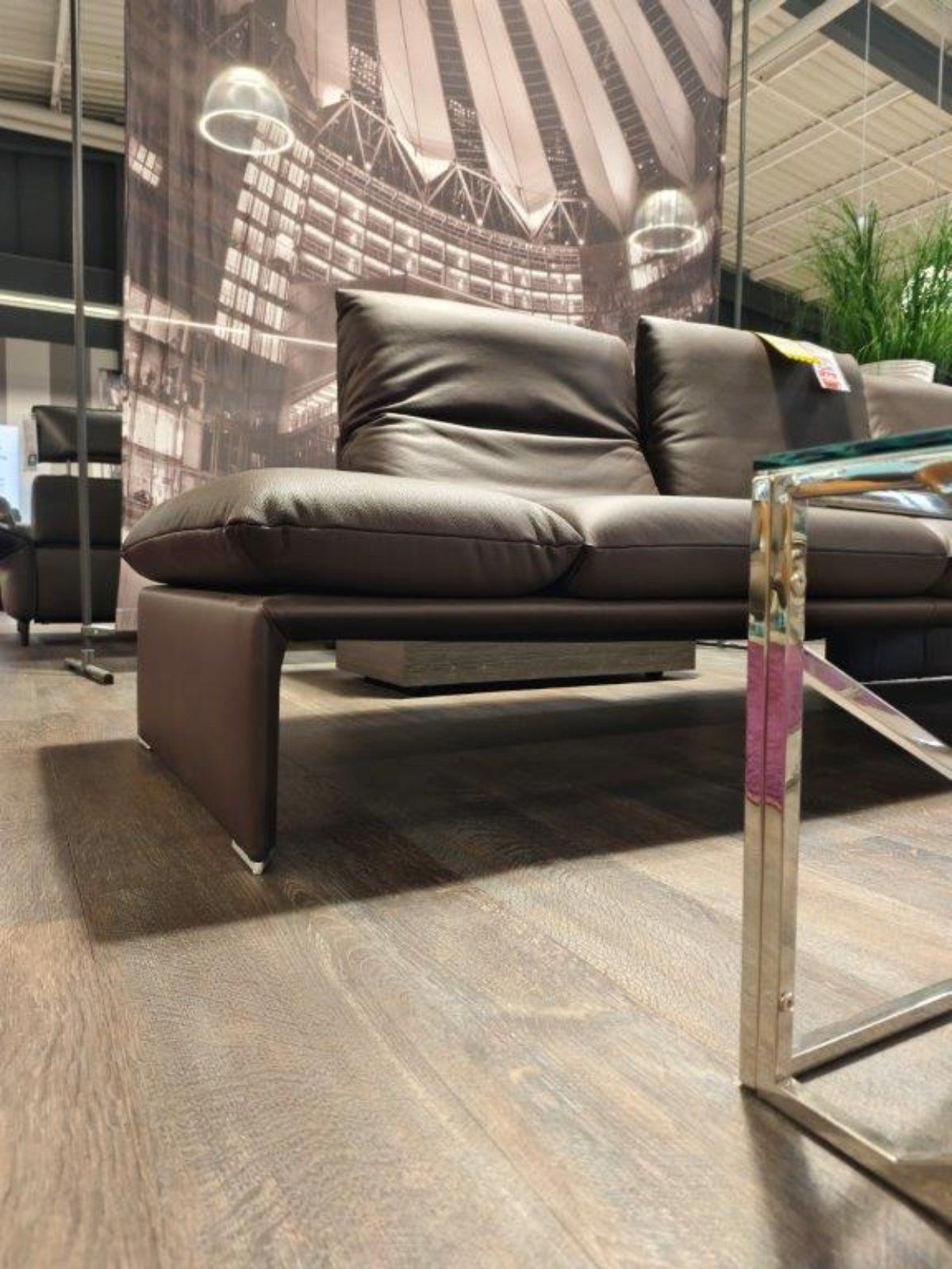 Sofa Couch Ecksofa Koinor Harriet, ca. 286 X 222 cm, Leder braun