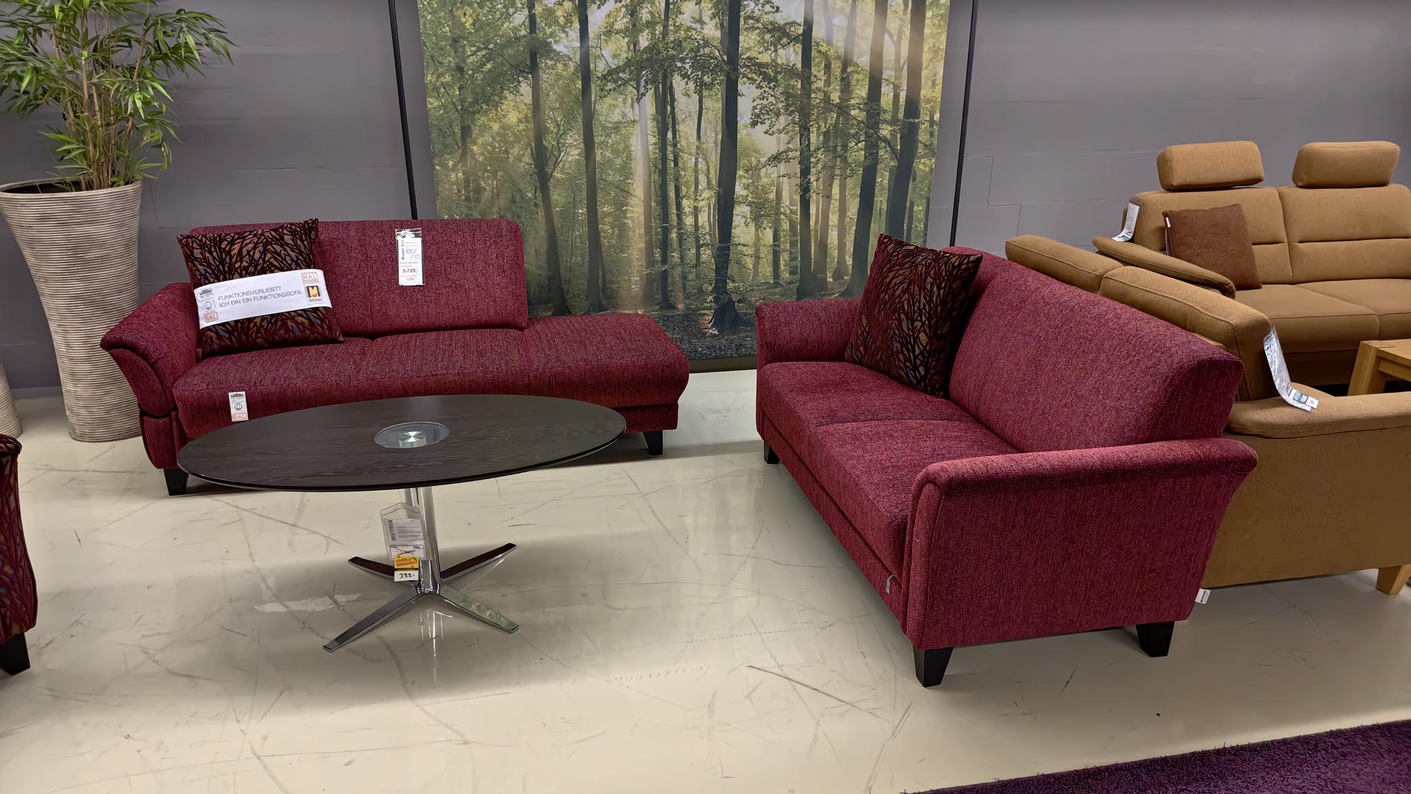 Landhausgarnitur mit Sofa, Recamiere und Sessel