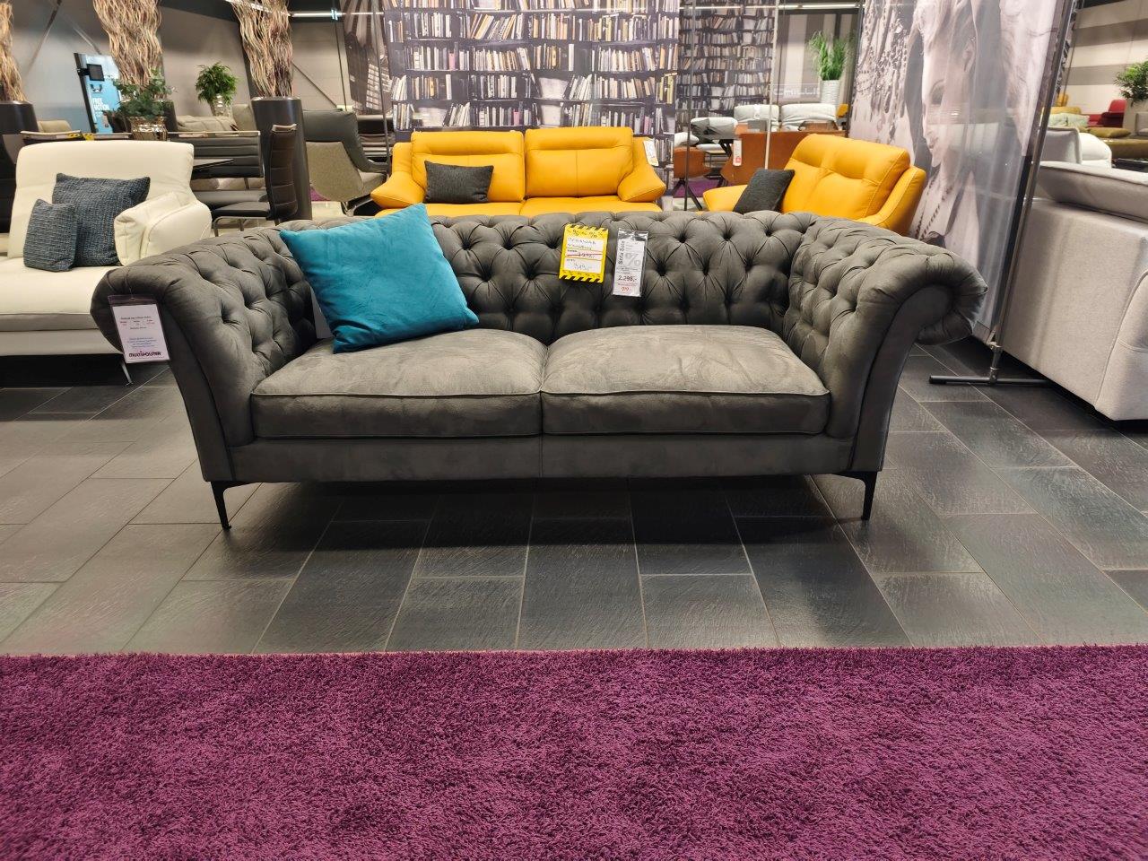 Sofa Couch Polstergarnitur Chesterfield Piacenza