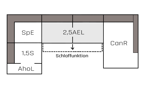 Canapé Medium SE 1,5Aho R