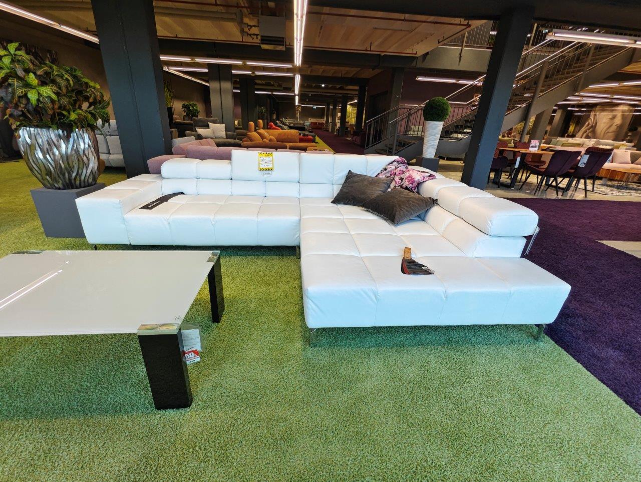 Ecksofa, Weiß, Gerry Hilbert handmade, Sofa, Ledersofa Ecksofa, Weiß, Gerry Hilbert handmade, Sofa, Ledersofa