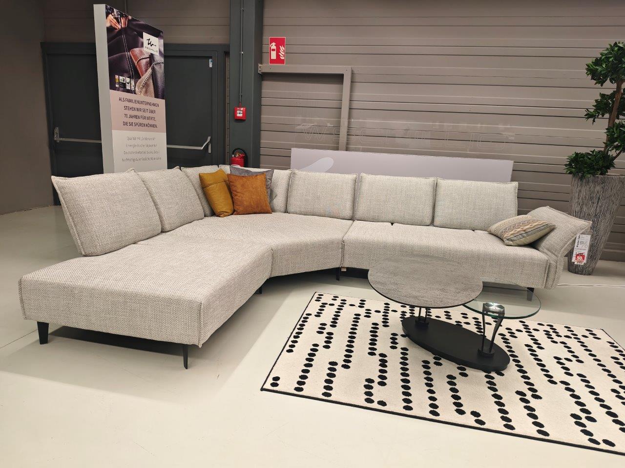 Ecksofa Bluebell grau Stoff