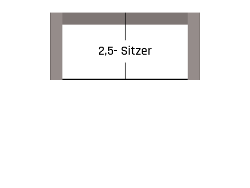 2,5-Sitzer Sofa