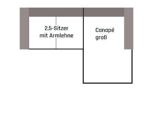 CanapéXL Medium R