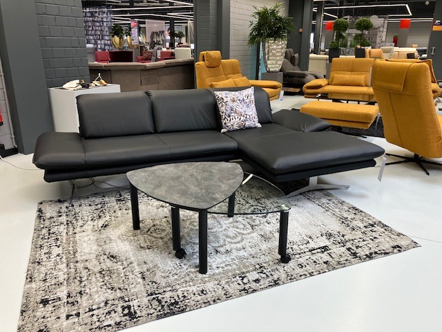 Sofa Couch Ecksofa Leder Mila