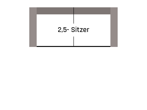 2,5-Sitzer Sofa