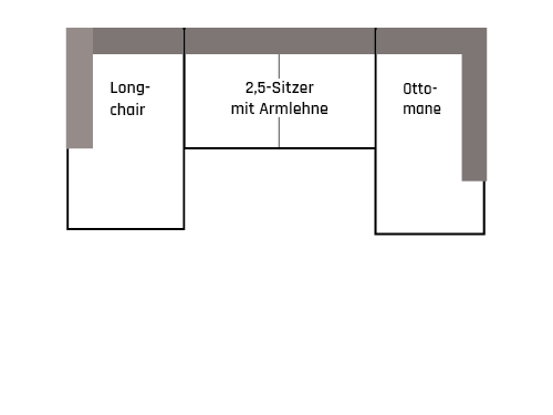 Wohnlandschaft OT LO Medium R