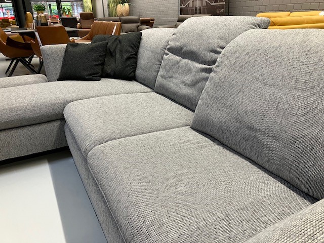 Sofa Couch Ecksofa in grauem Stoff von W.Schillig