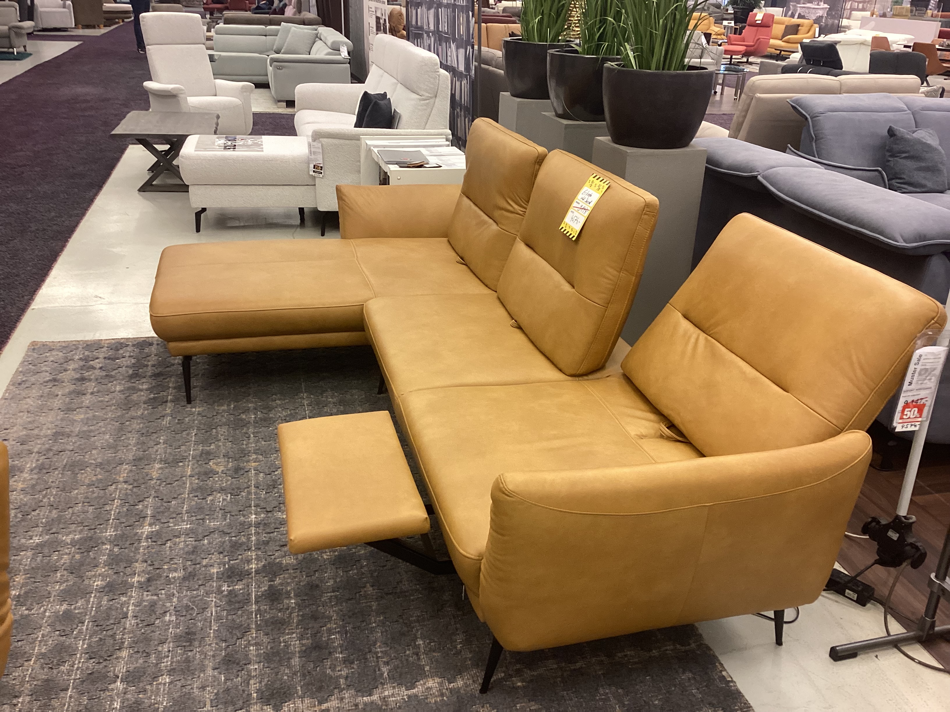 Sofa Ecksofa Couch Gruber Barolo in Leder & Relaxsessel Sofa Ecksofa Couch Gruber Barolo in Leder & Relaxsessel