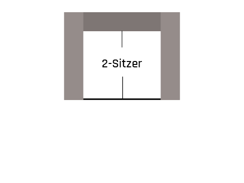 2-Sitzer Sofa