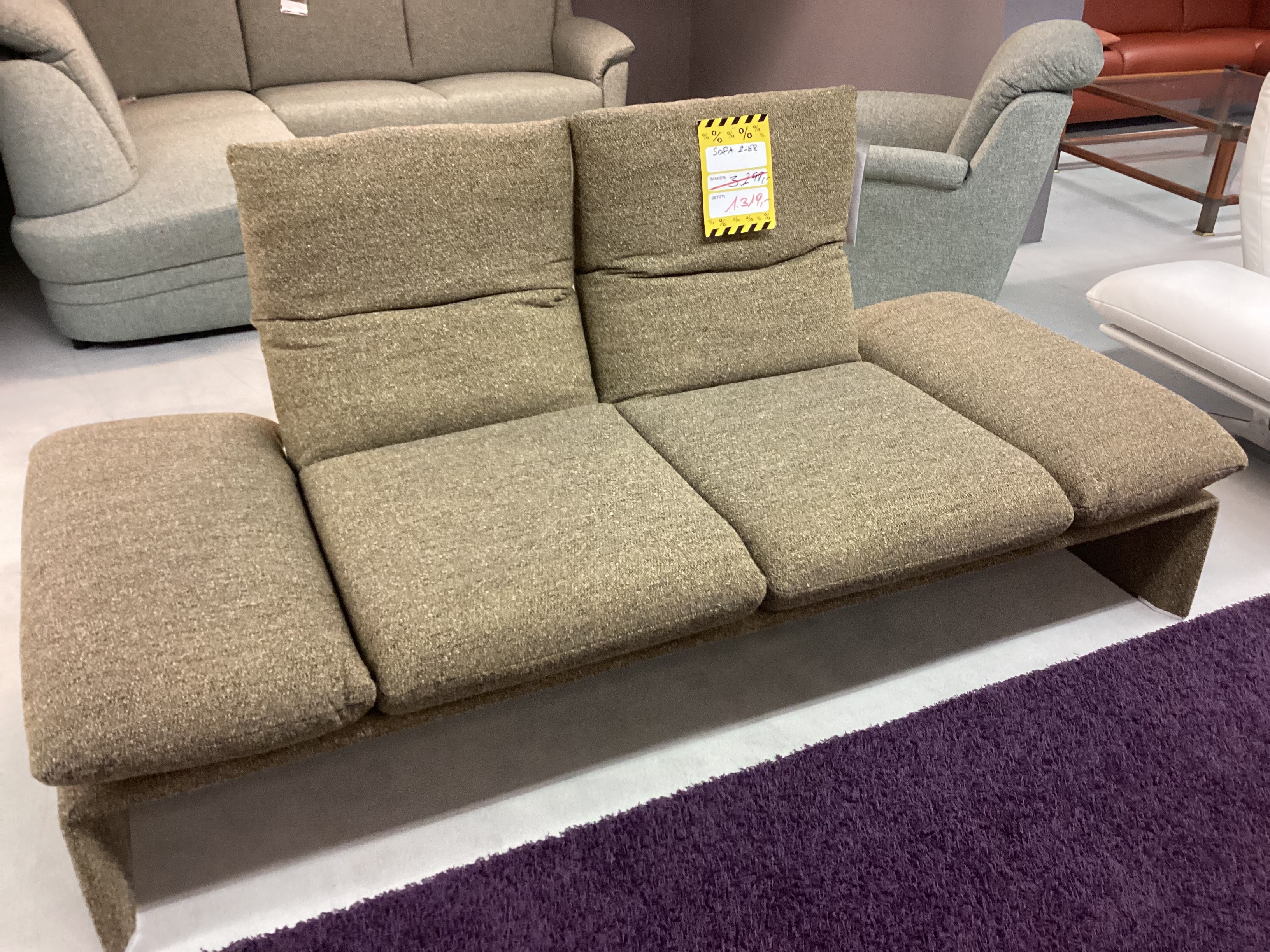 Sofa Couch Koinor Harriet 2 Sitzer Stoff