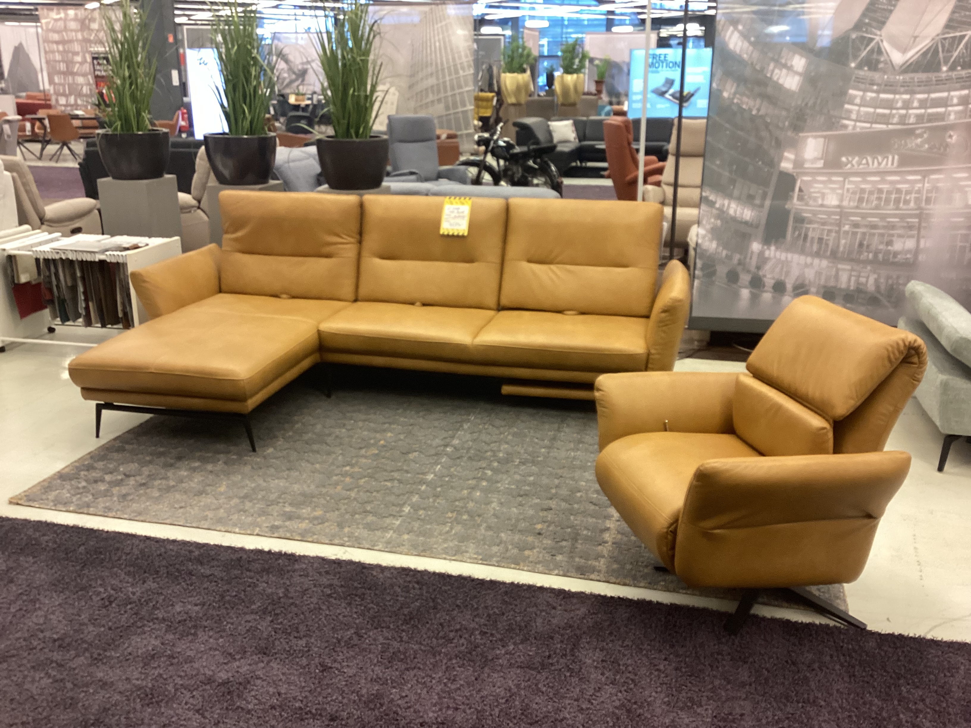 Sofa Ecksofa Couch Gruber Barolo in Leder & Relaxsessel Sofa Ecksofa Couch Gruber Barolo in Leder & Relaxsessel
