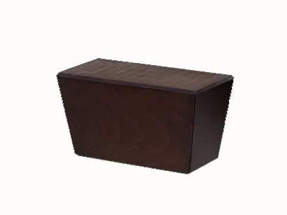 Holzfuß eckig Buche antik 8cm
