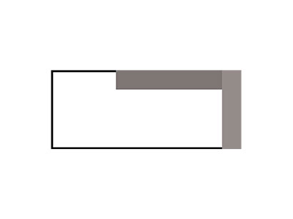 Recamiere 90 mit Bettkasten rechts