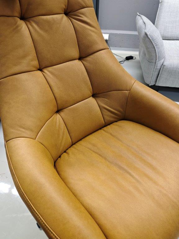 Relaxsessel mit elektrischer Verstellung in Leder