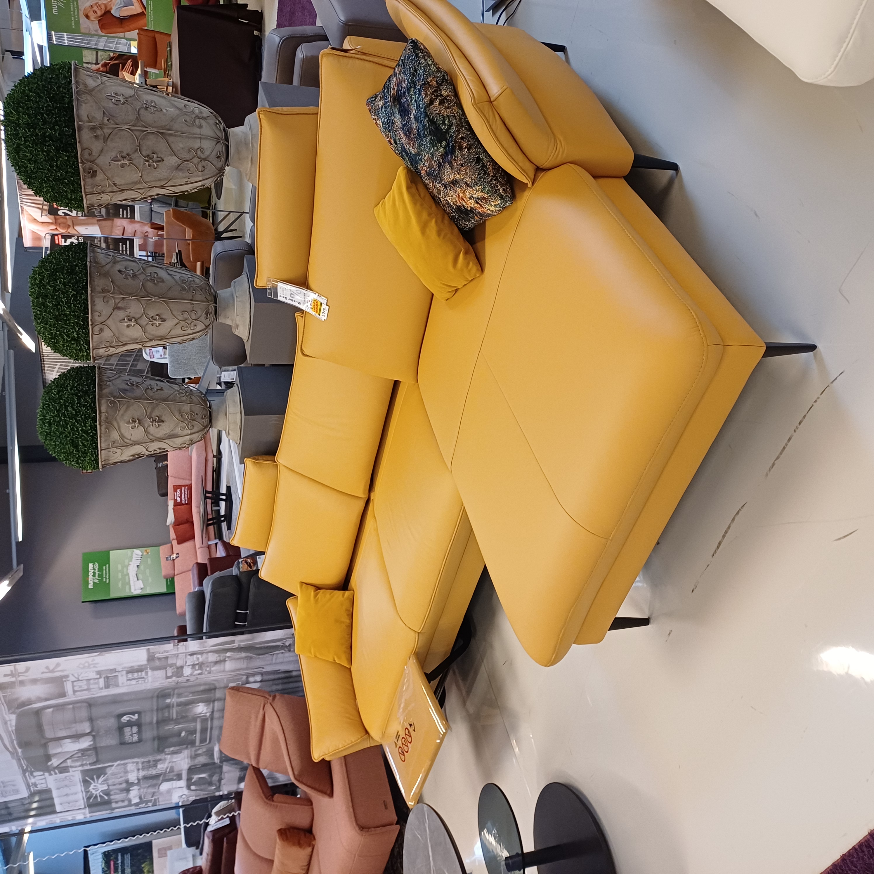 Schönes Ledersofa mit Funktionen