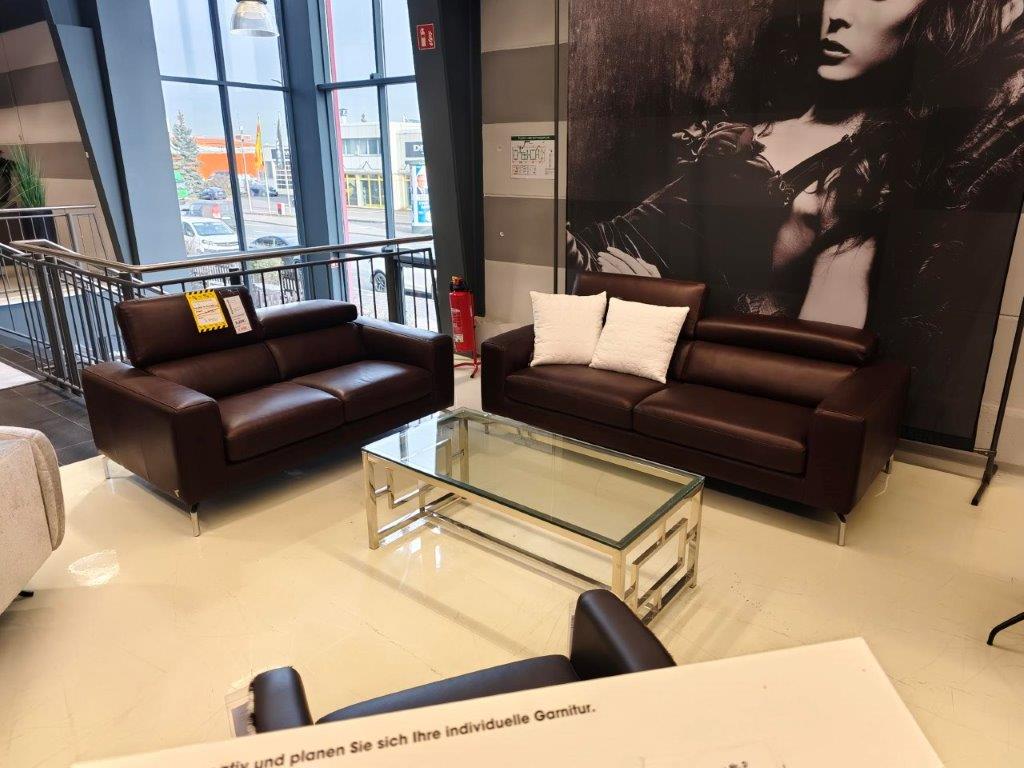 Sofa Couch Polstergarnitur Calia Glorius Leder Braun Sofa Couch Polstergarnitur Calia Glorius Leder Braun