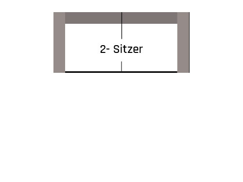 2-Sitzer Sofa