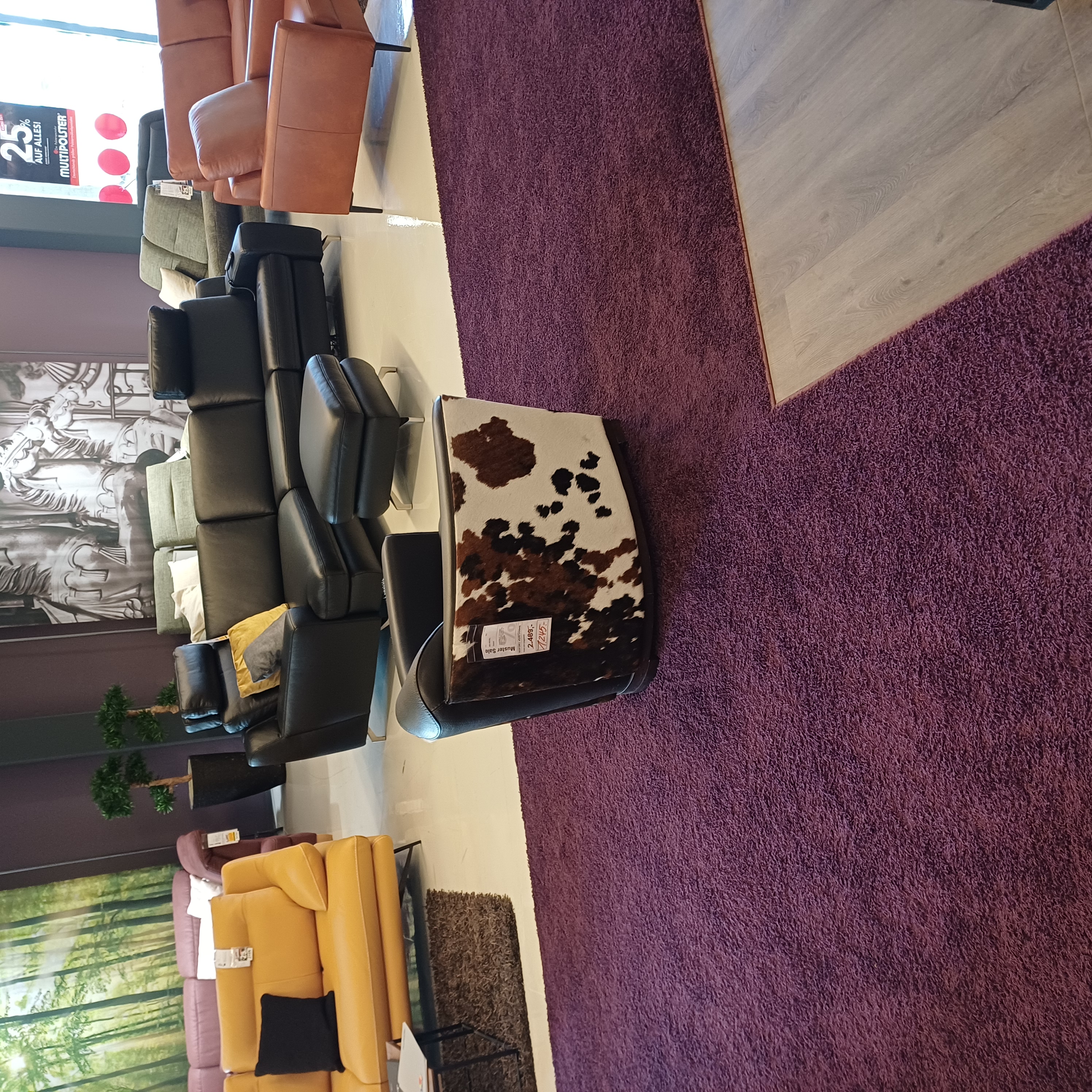 Sessel in Kuhfell-Optik Sessel in Kuhfell-Optik