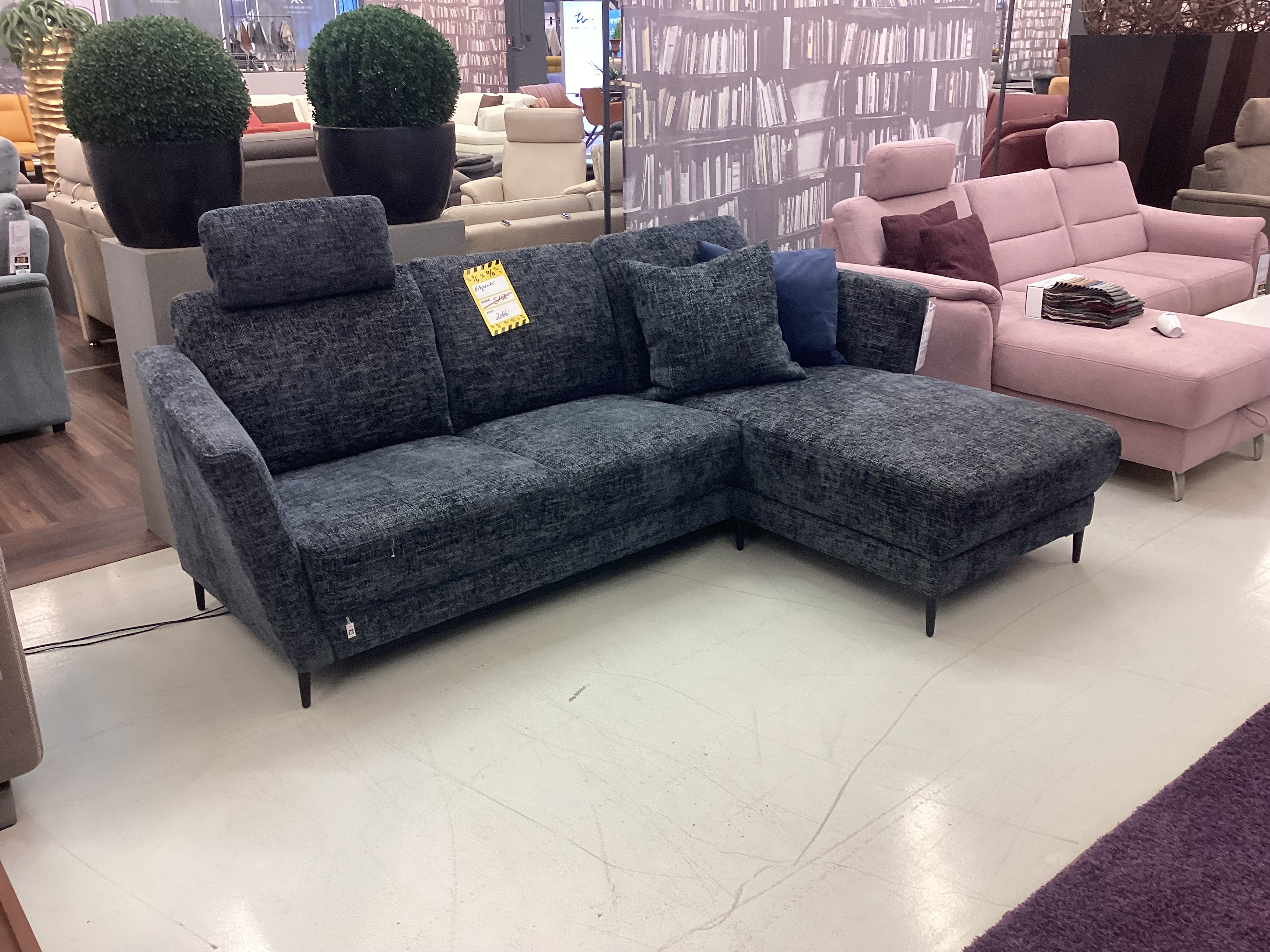Sofa Ecksofa Ponsel in Stoff grau Sofa Ecksofa Ponsel in Stoff grau