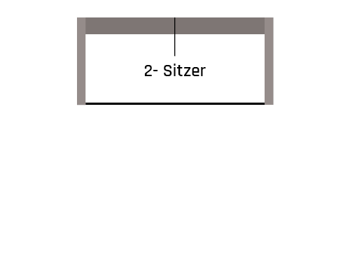 2-Sitzer Sofa Armlehne B