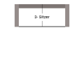 3-Sitzer Sofa